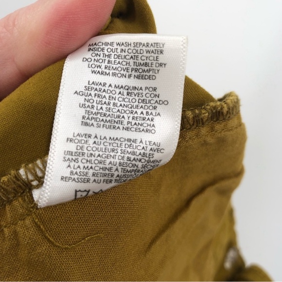 CABI 5504 The Tracker Pant 6 Jogger Marigold Mustard Pants Stretch Cotton Snap - Picture 2 of 8